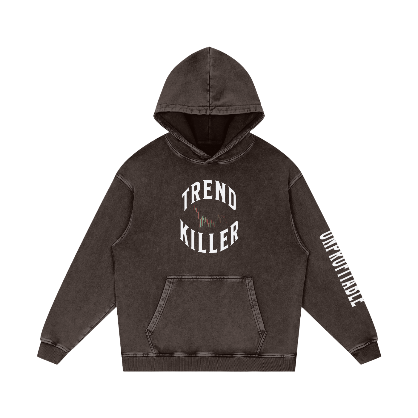 Snow Washed Loose Cotton Hoodie