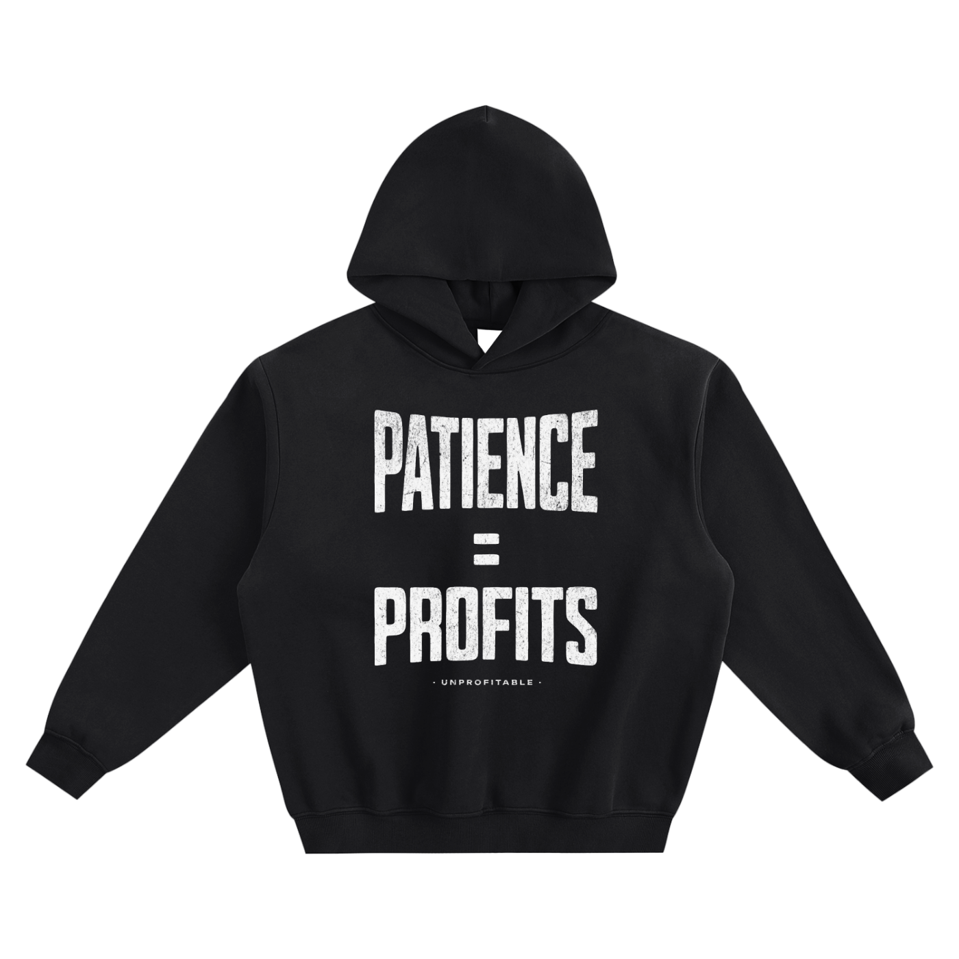 Patience Equal Profits Fleeced Hoodie