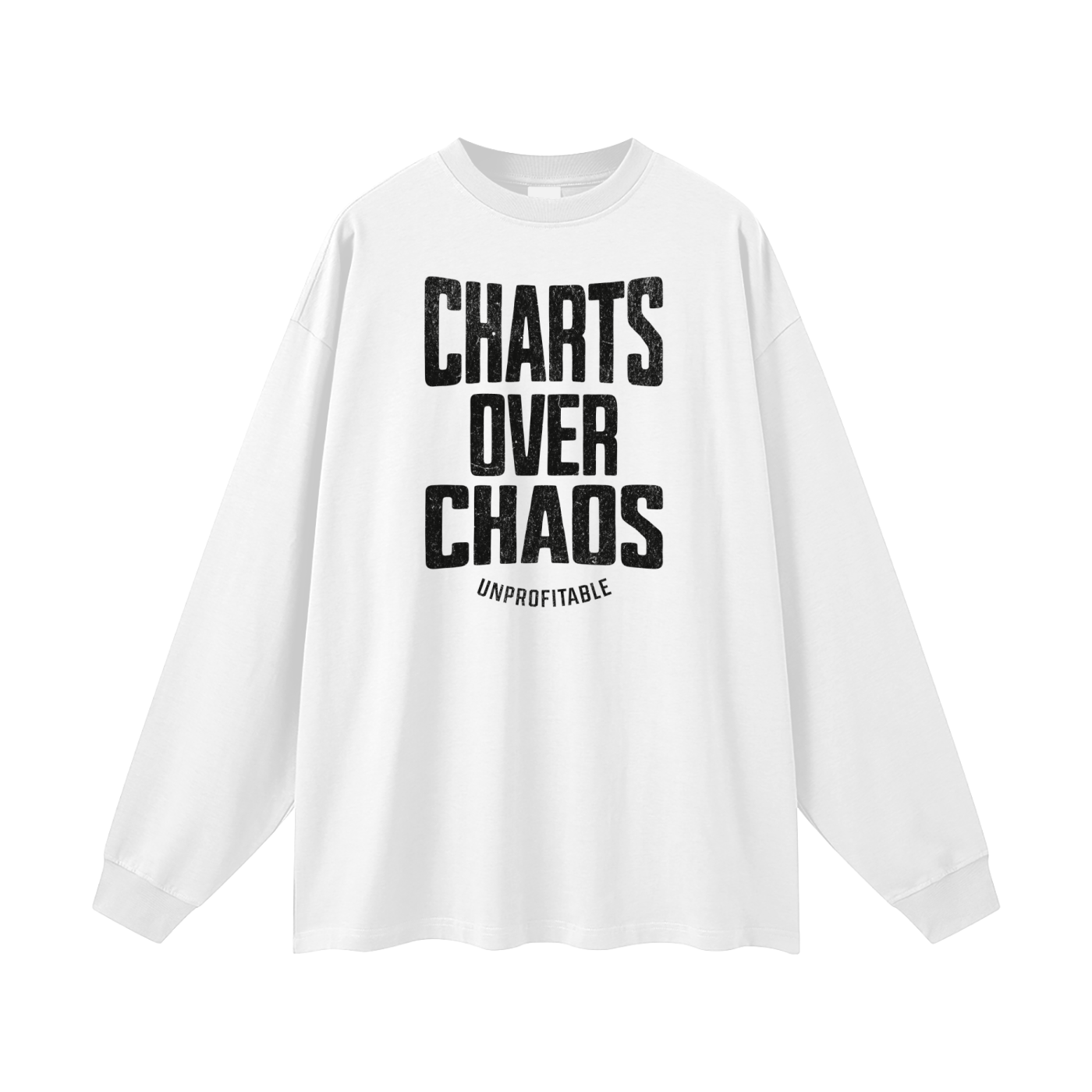 Charts Over Chaos Oversized Unisex Long Sleeve T