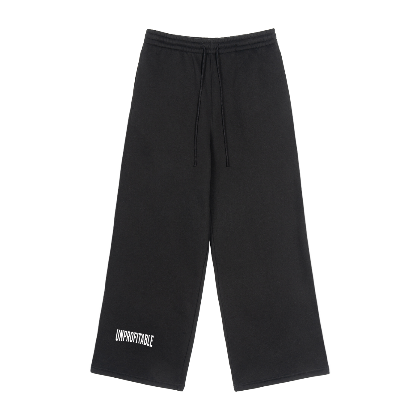 Fleece Drawstring Straight-Leg Sweatpants