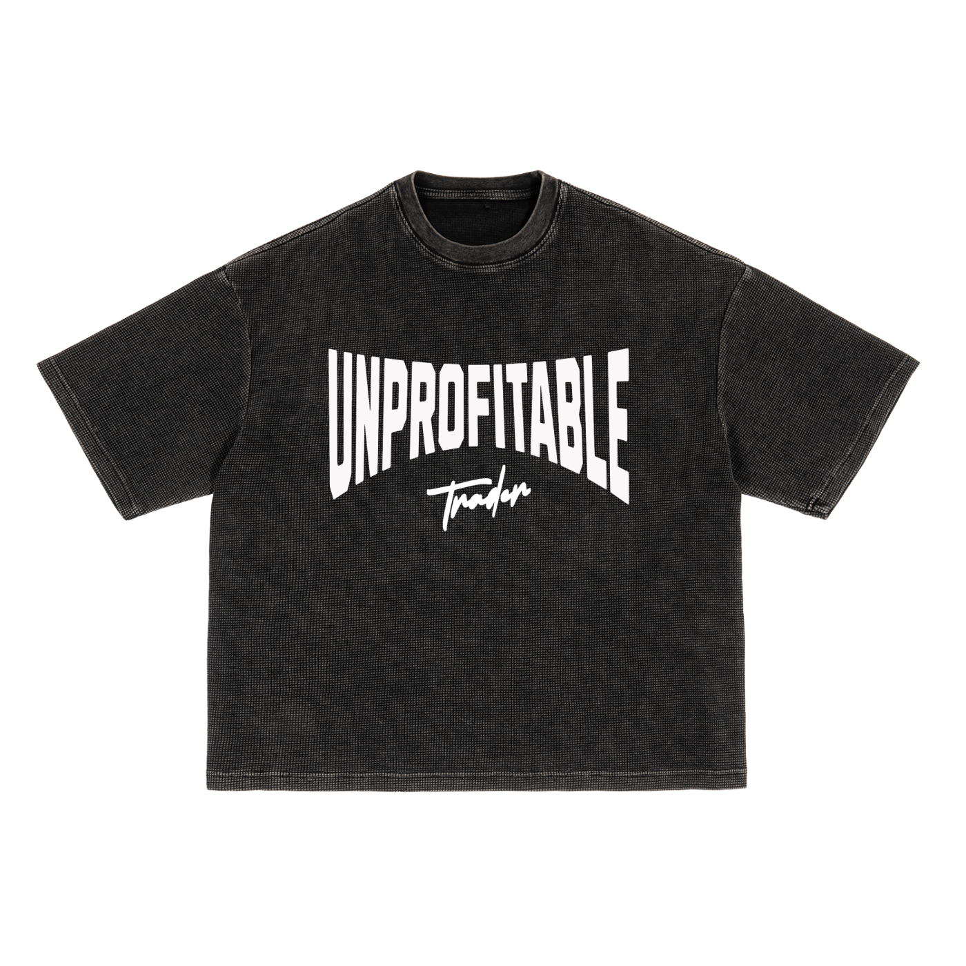 Textured Waffle Washed Boxy T-Shirt