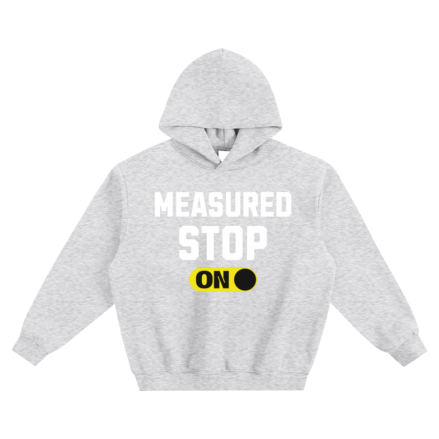 Measured Stop Fleeced Boxy Hoodie