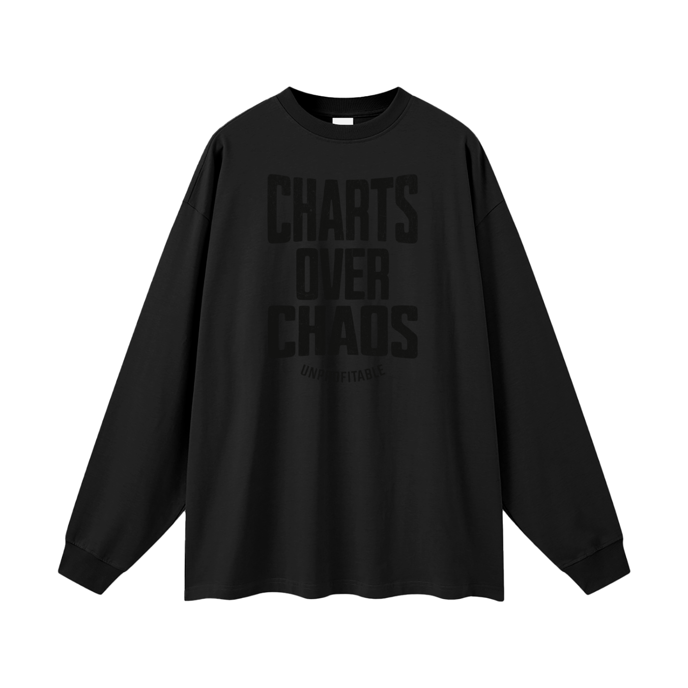 Charts Over Chaos Oversized Unisex Long Sleeve T